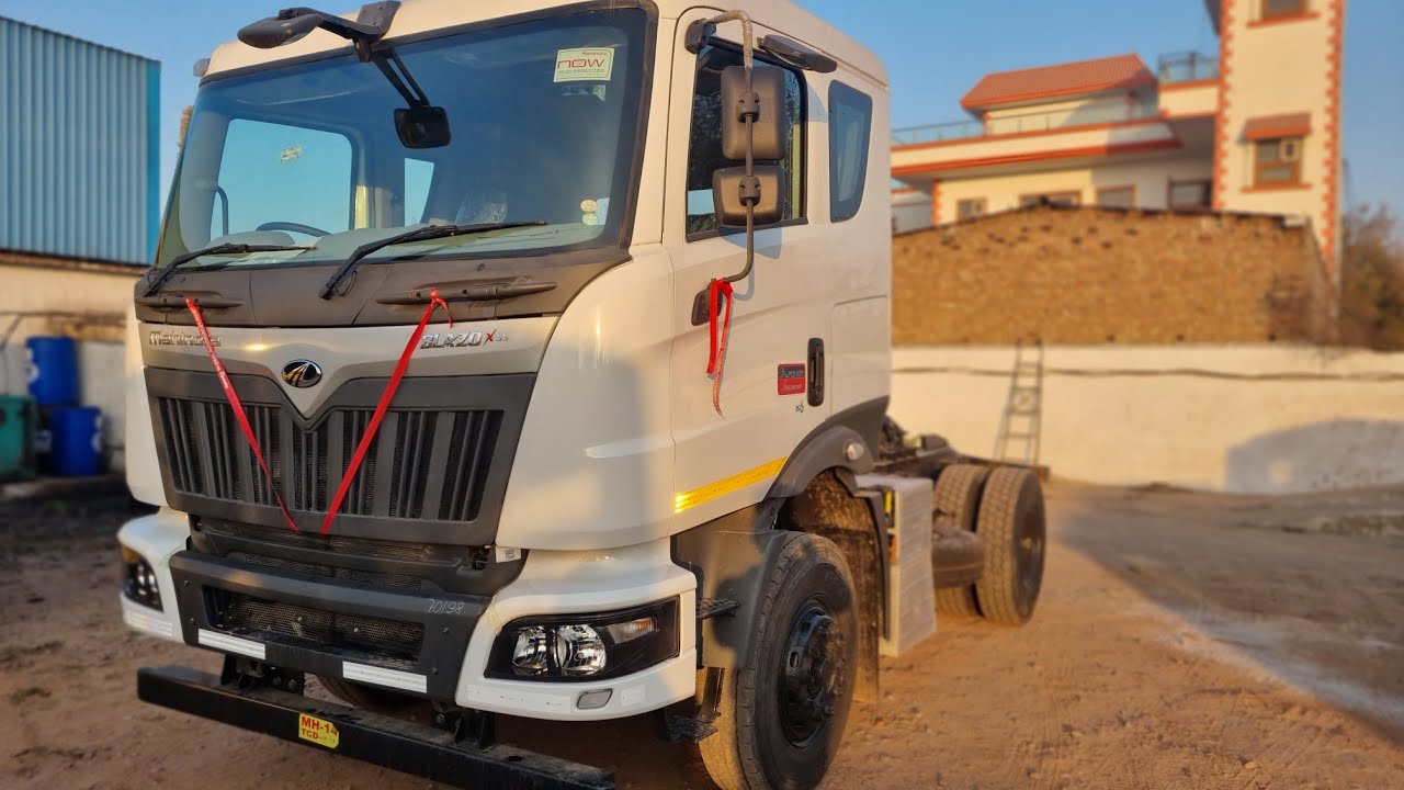 55 टन में Mahindra का 6 चक्का घोड़ा👍🔥 इसमें 3 इंजन लगे हैँ 😲 blazo x55 हिंदी review , top average2023