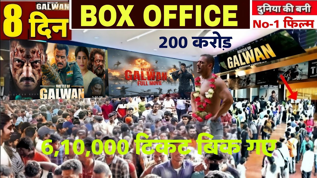 Battle of Galwan Box Office Day 8 | 200 Cr+ Wave, 6.1 Lakh Tickets & Historic Run | Salman Khan 