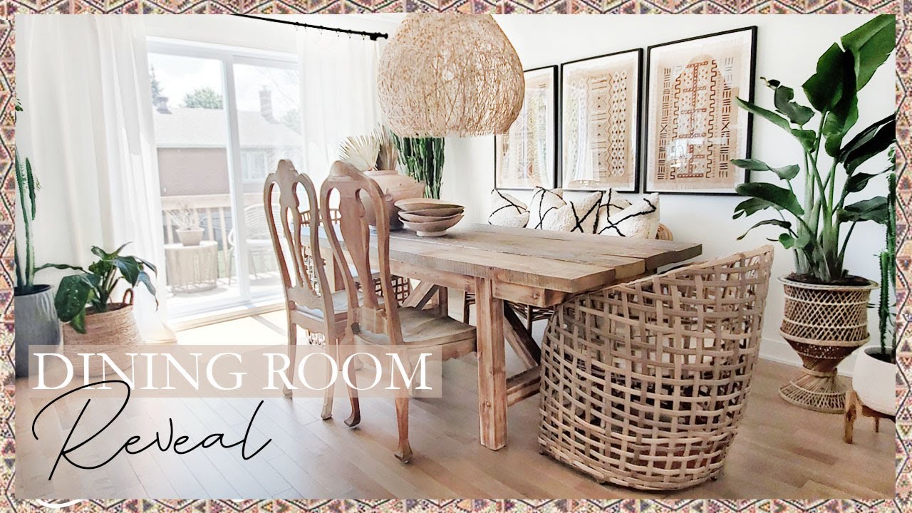 MY BOHO DINING ROOM REVEAL | TABLE REVAMP DIY | MINI CLOTHING HAUL
