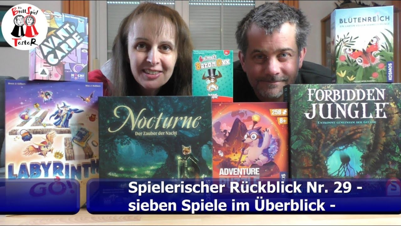 Spielerischer Rückblick Nr. 29 - sieben Brettspiele im Überblick - Die Brettspieltester