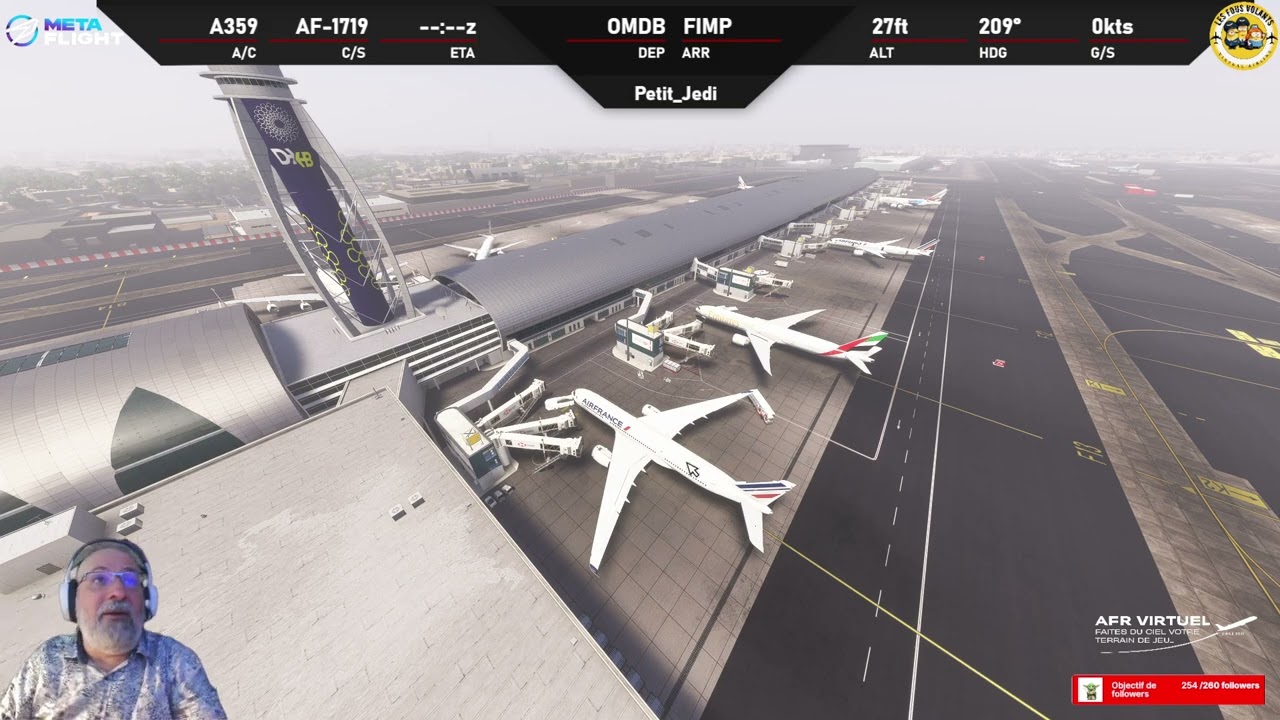 ✈️ IniBuilds A350 ✈️ OMDB (Dubaï) ✈ FIMP (Île Maurice) ✈️ Air Time estimé 6H00 ✈️ METAFLIGHT