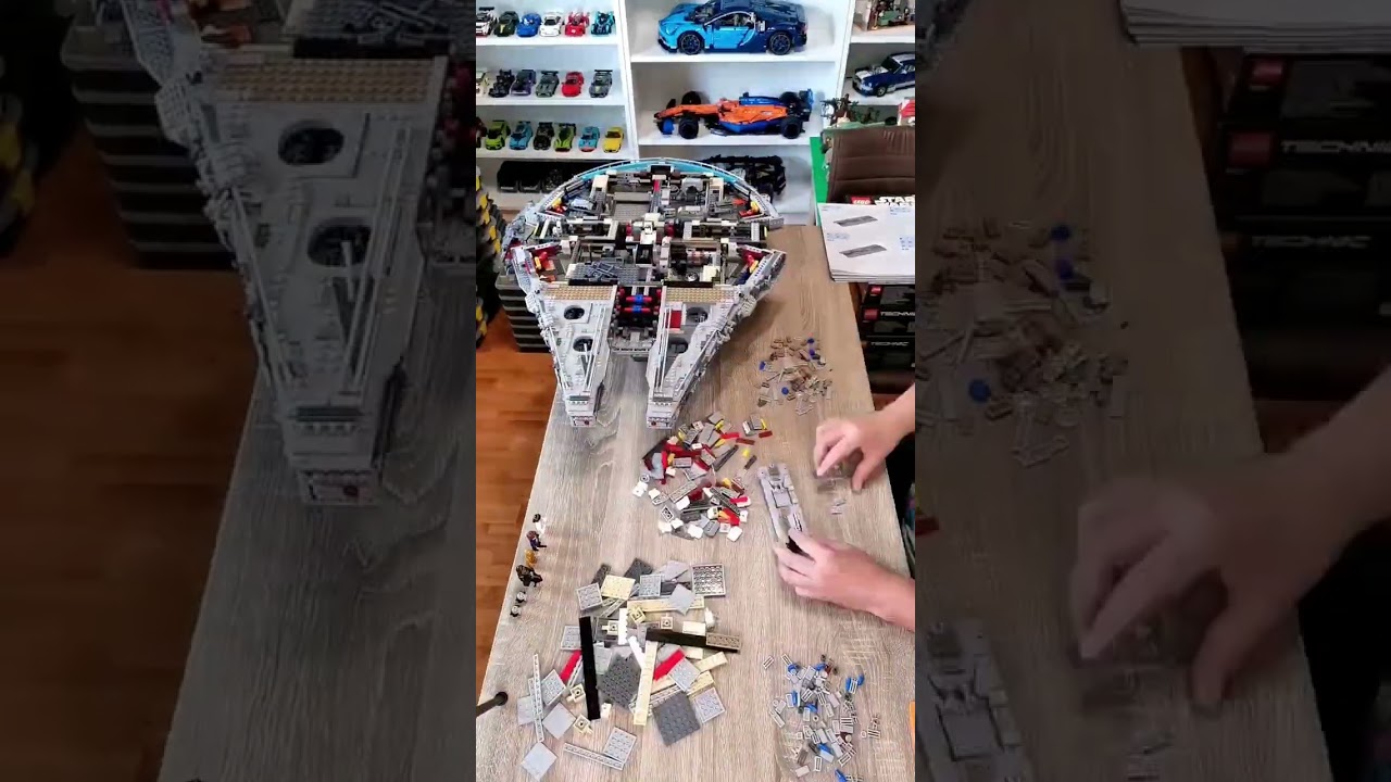 LEGO Star Wars 75192 UCS Millennium Falcon Speed Build #shorts #lego #starwars #speedbuild
