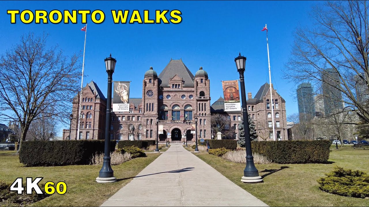 Queen's Park Toronto Walk - Ontario's Capital on March 4, 2021