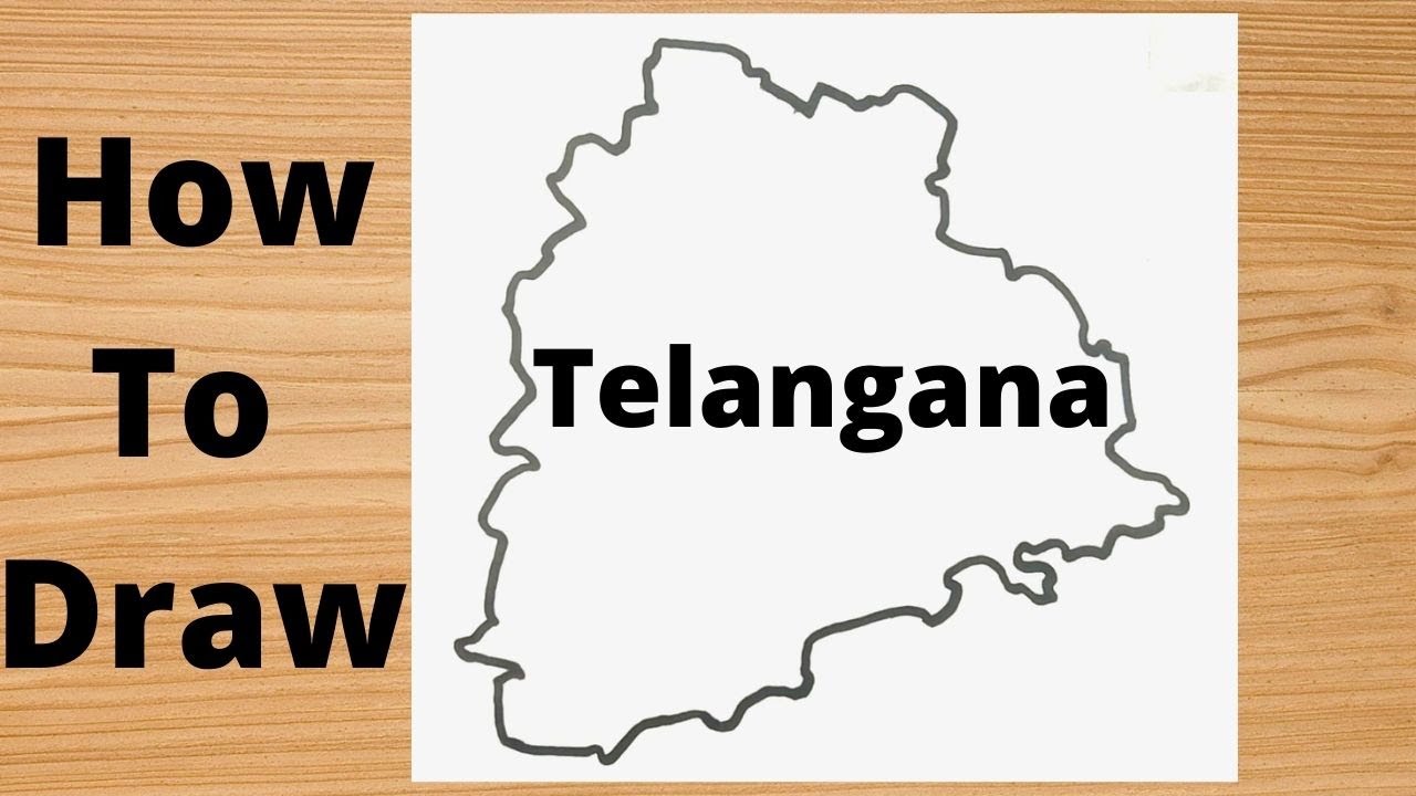 Drawing Telangana Map - Hidden Trick