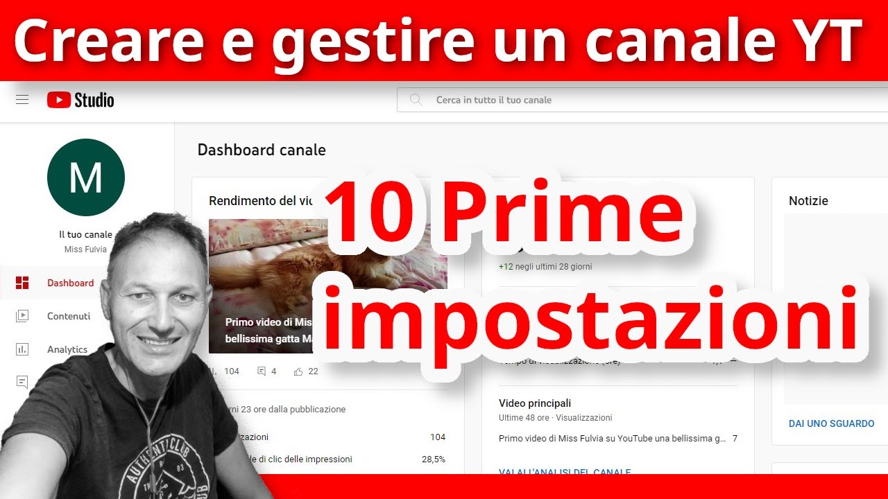 10 Prime impostazioni del Canale YouTube | AssMaggiolina | Daniele Castelletti