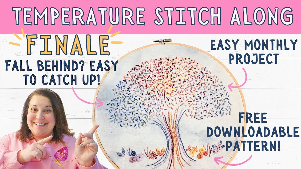 Finish Your Temperature Stitch Along | Easy Catch-Up + Final Embroidery Reveal