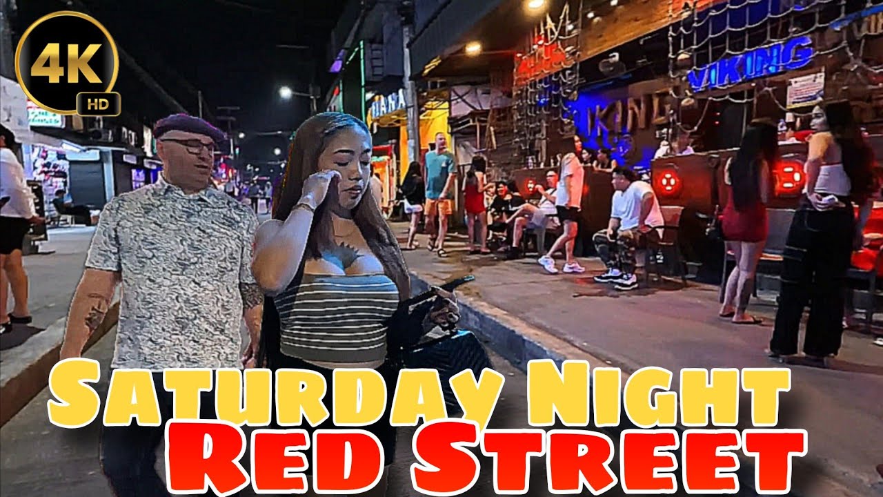 Saturday Night Walk in Red Street Angeles City | Lively Nightlife Tour 2025