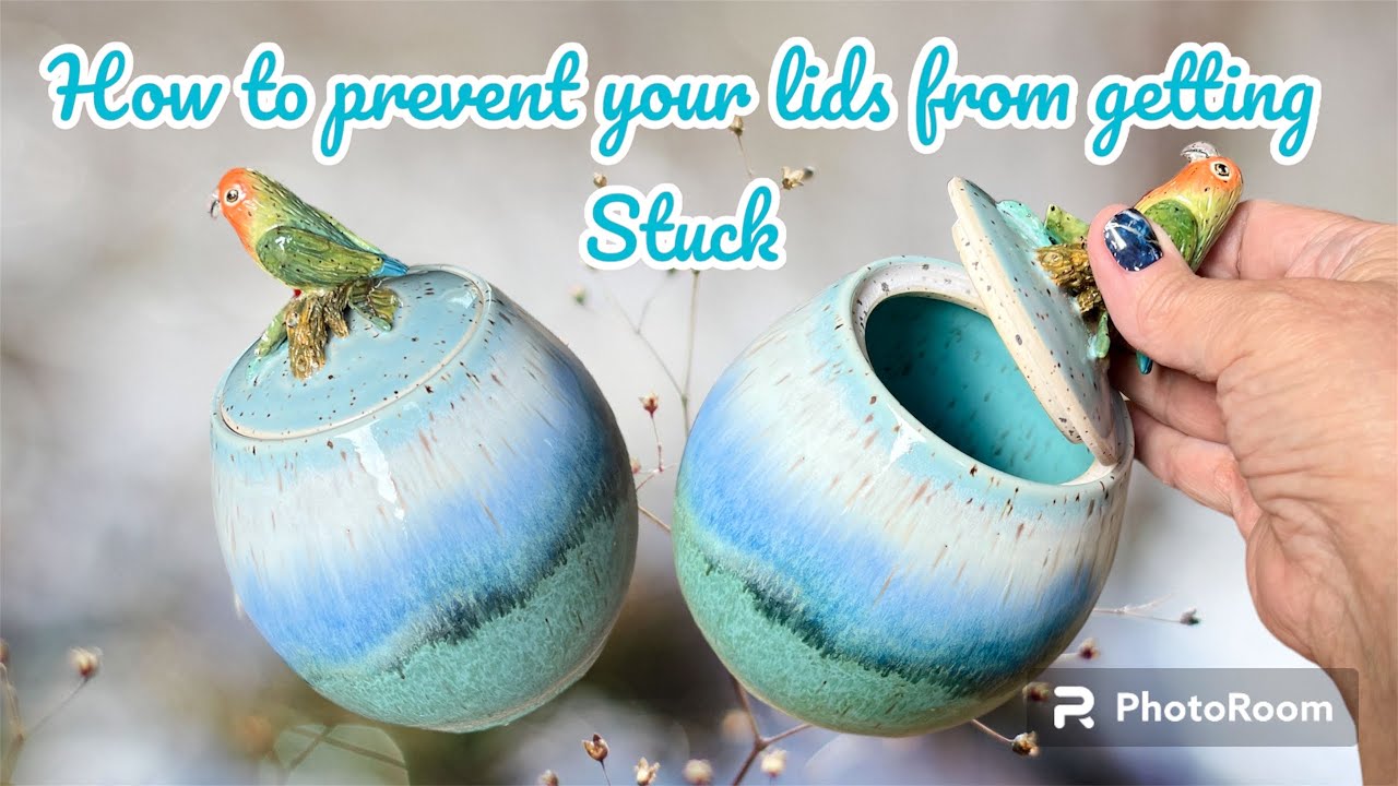 💞How to prevent your lids from getting stuck during the glaze firing!💞 #potteryforbeginners