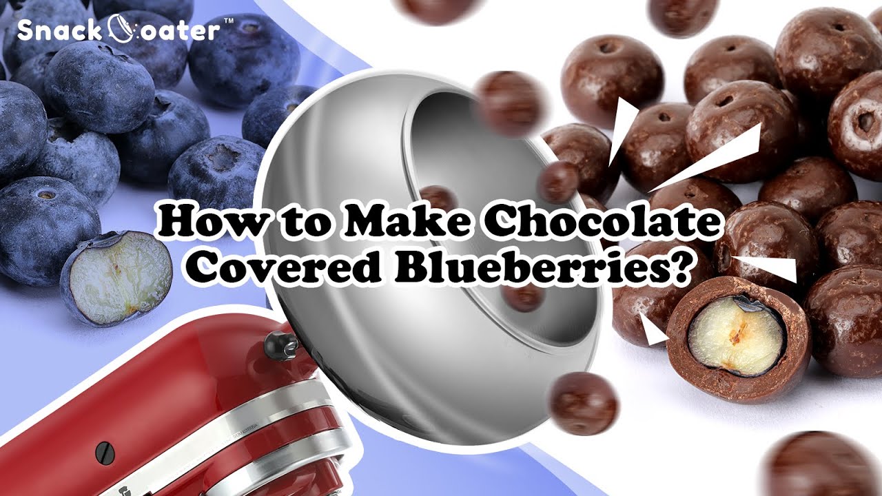 How to Make Dark Chocolate Covered Blueberries with Snack Coater.