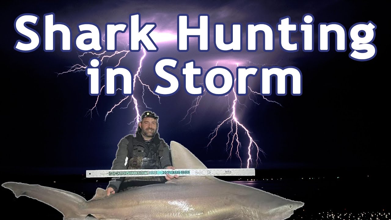 Sandbar Shark Fishing During Rain STORM in Matagorda, TX (LBSF)