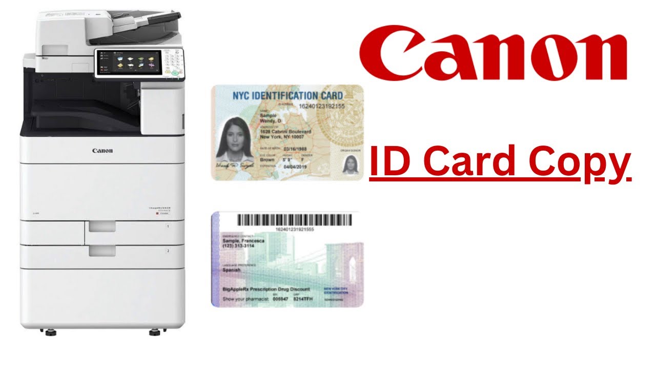 How to make ID card copy  and passport copy on Canon Ir Advance Machines
