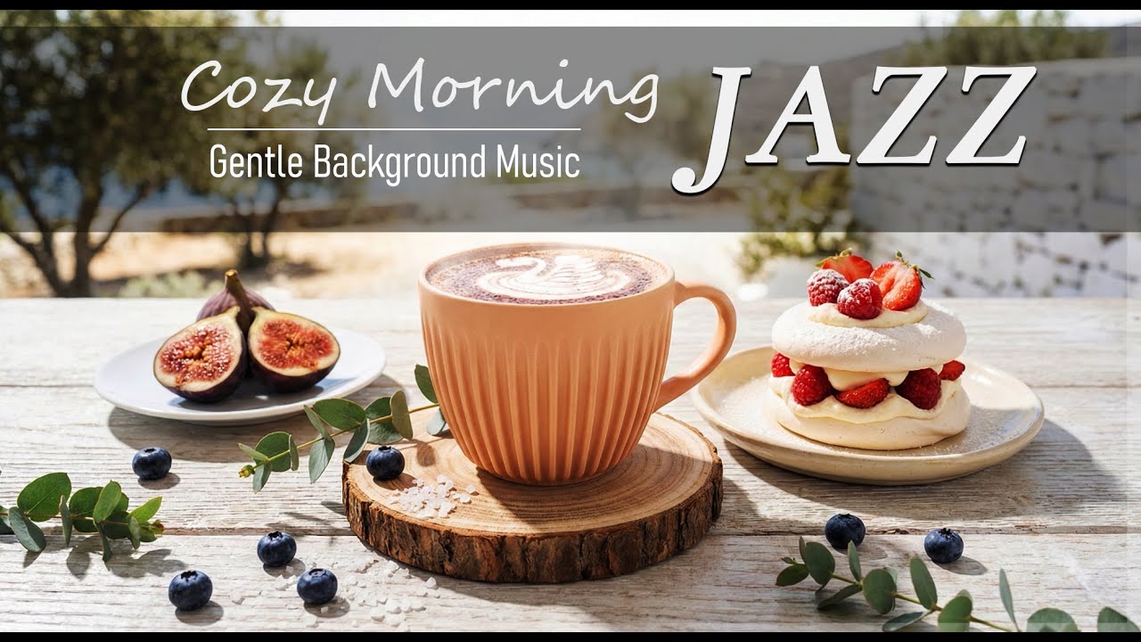 Cozy Morning Jazz ☕ Soft Coffee Ambience & Gentle Background Music for Work, Focus and Relax