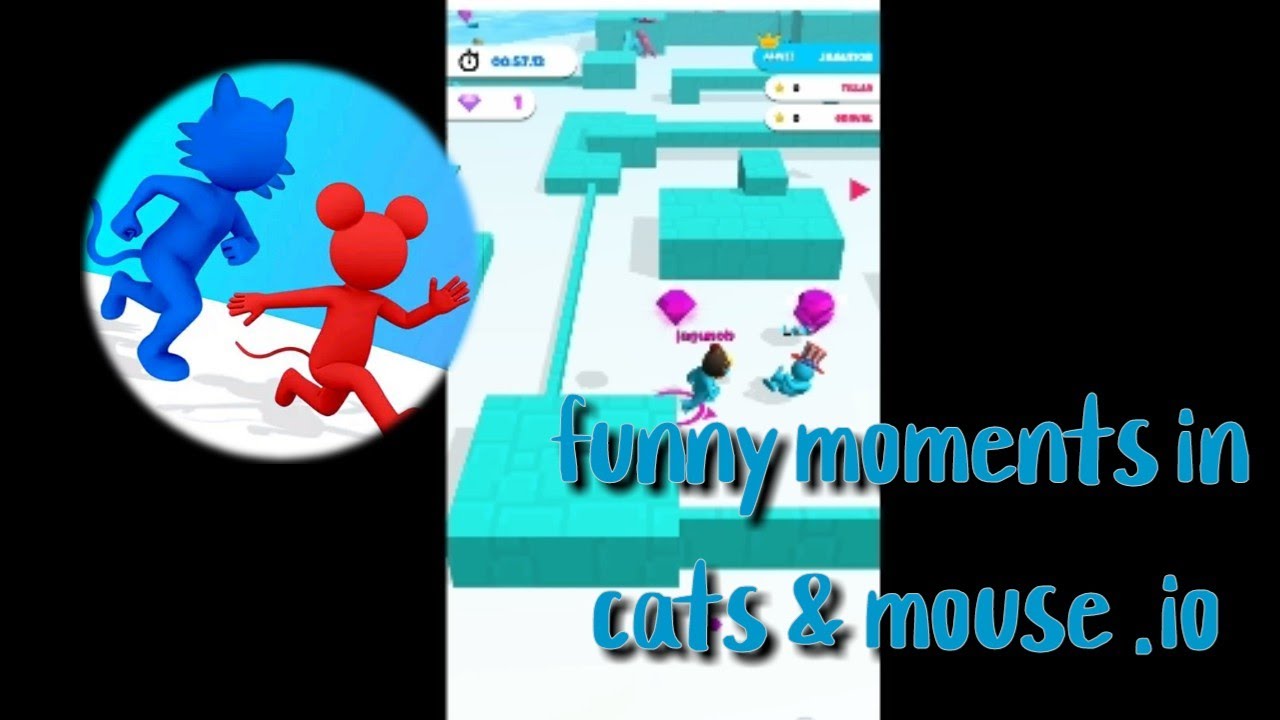 funny moments in cats & mouse .io