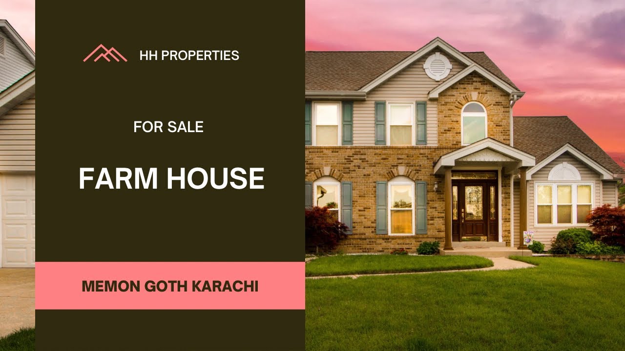 Farmhouse for Sale on 1 Acre Land | Memon Goth, Karachi”