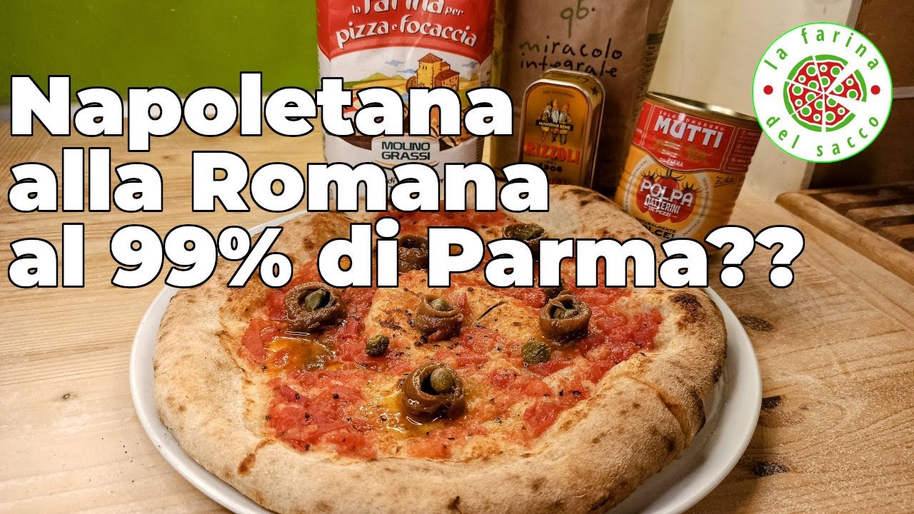 Pizza Napoletana alla Romana con 99% di prodotti di aziende di Parma