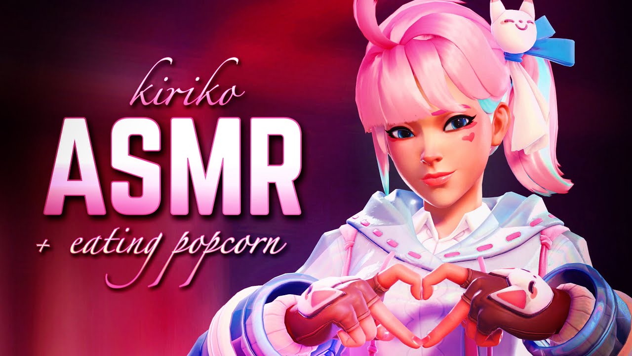 ♡ kiriko games asmr + eating popcorn! (≧▽≦) ⋆˙⟡ overwatch asmr 💓 ୨୧˚