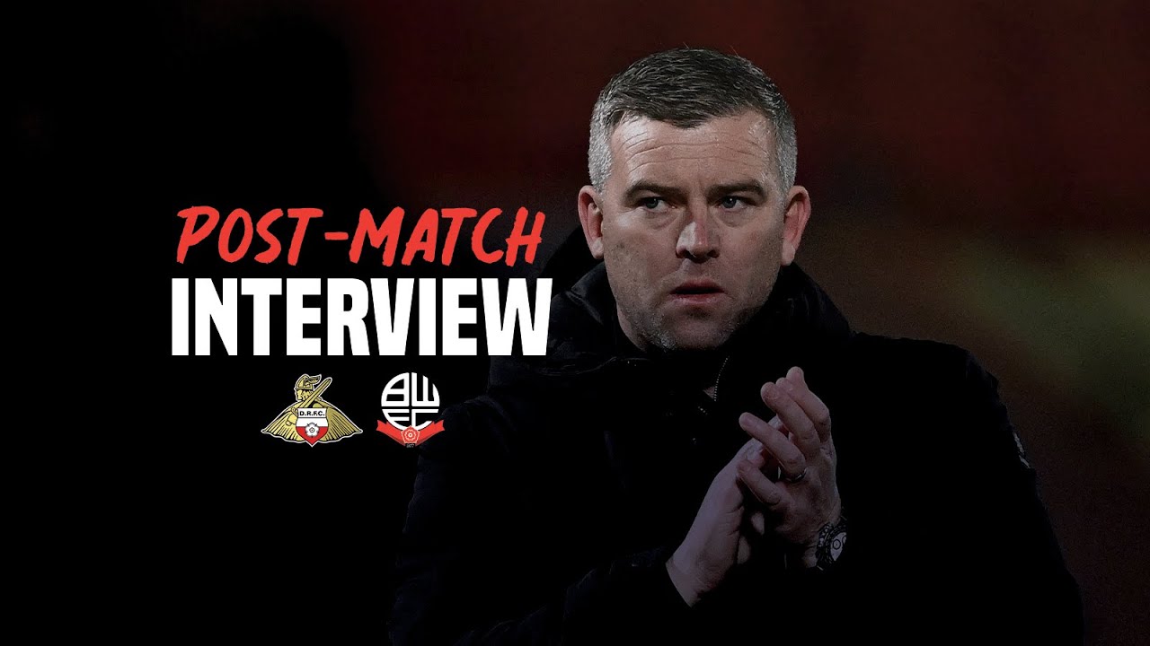 STEVEN SCHUMACHER | Head Coach reacts to Doncaster Rovers away