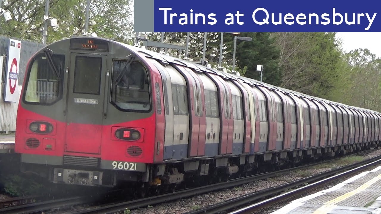 London Underground Jubilee Line Trains At Queensbury