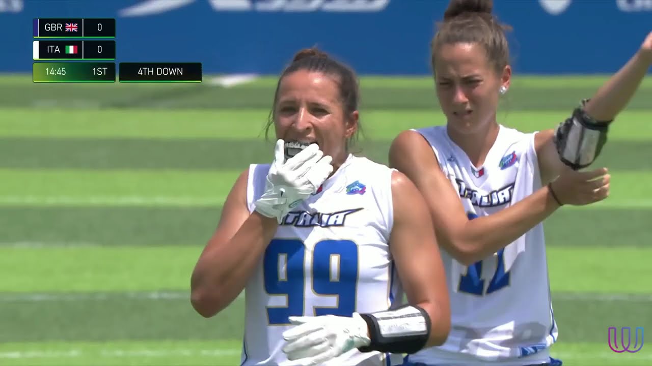 World Games 2025 - GREAT BRITAIN 26 vs ITALY 13 #flagfootball #greatbritainitaly #female