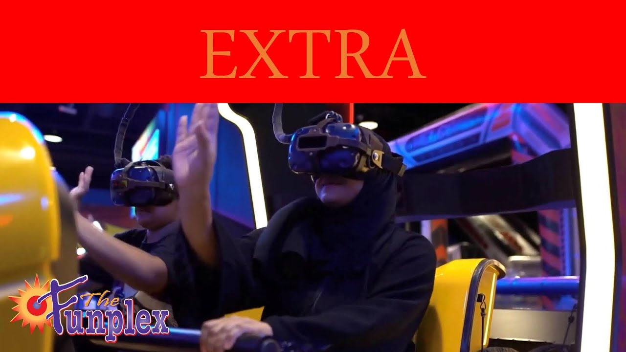 TV Displaying the VR Games The Funplex Has for People to Play in East Hanover, NJ