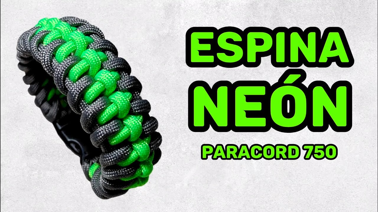Pulsera Espina Neón ⚡ Tutorial Completo | Paracord 750 Paso a Paso