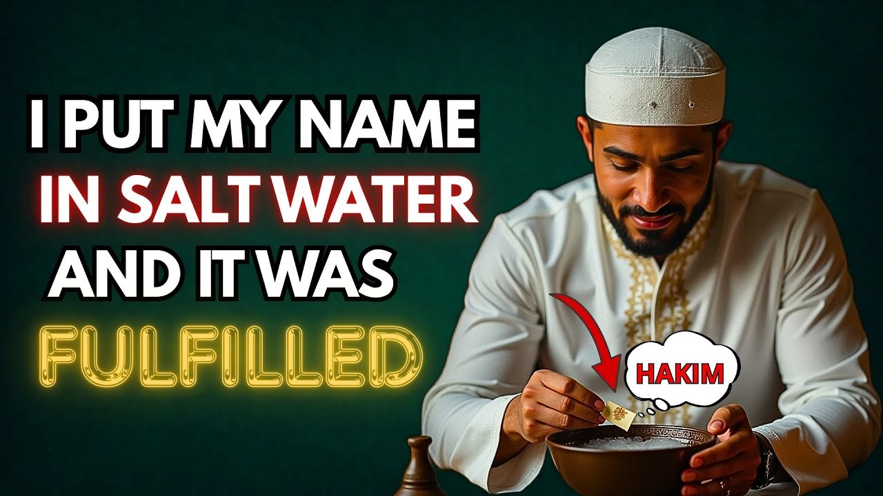 The quran Says Put Your Name in Salt Water and See What Happens Next | islam
