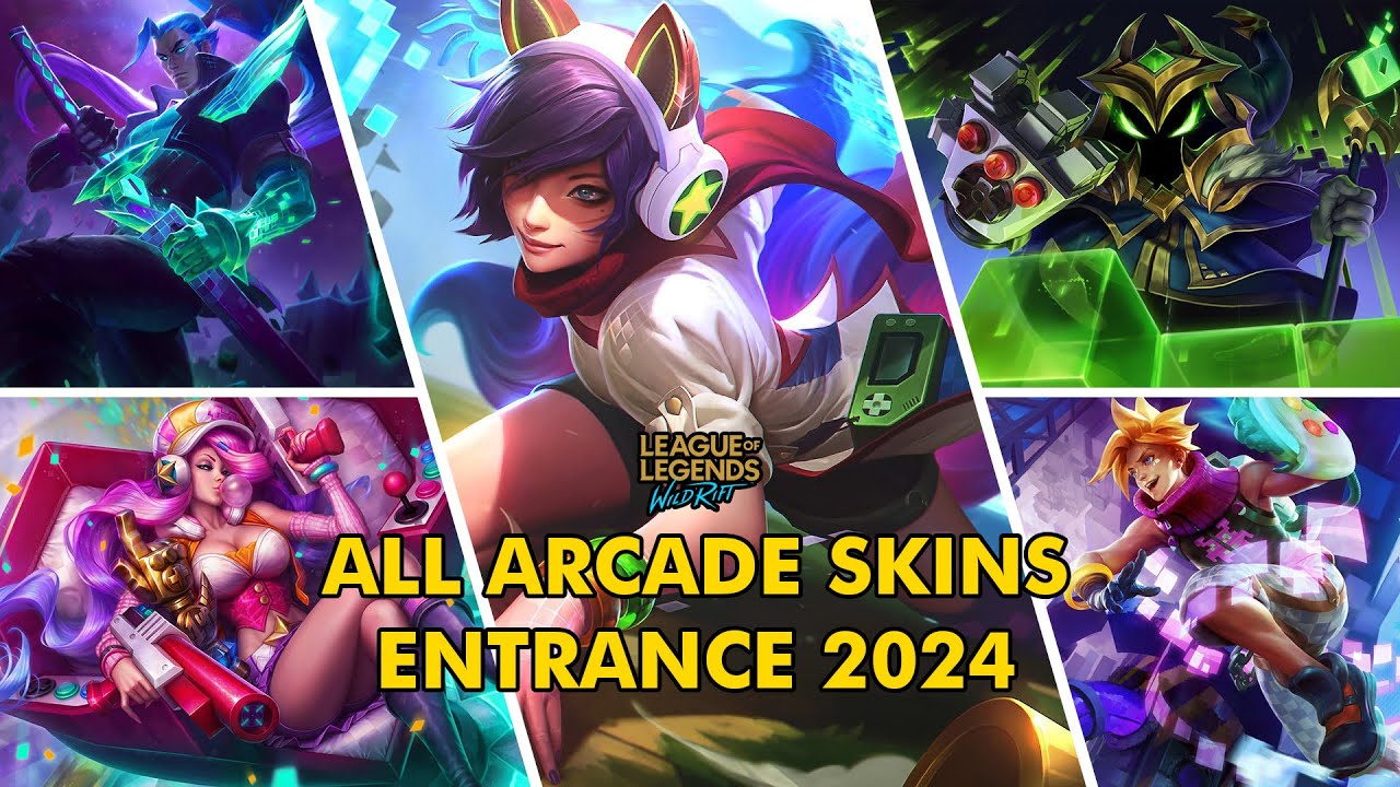 ALL ARCADE SKINS ENTRANCE 2024 | WILD RIFT