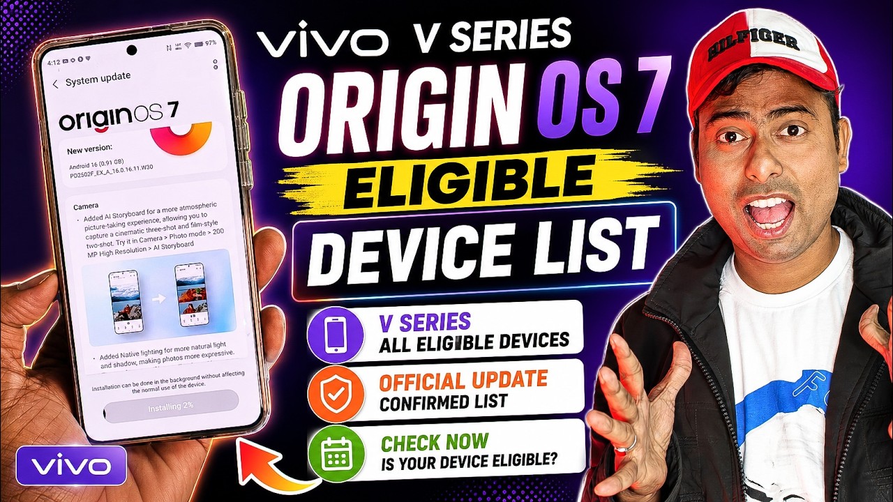 🚀 OriginOS 7 Update: Vivo V Series Eligible Devices List Revealed | Android 17 Update