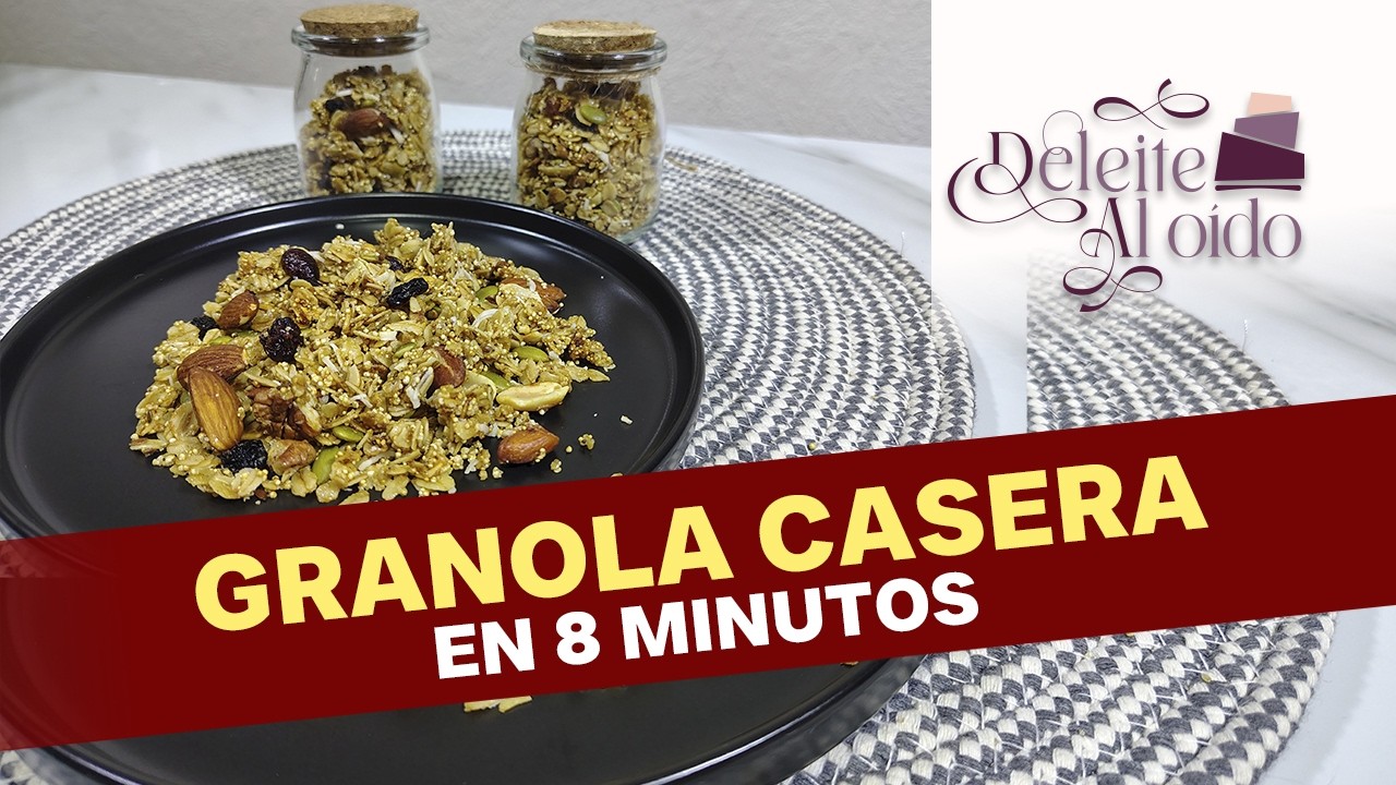 ¡GRANOLA CASERA fácil y rápido! 
