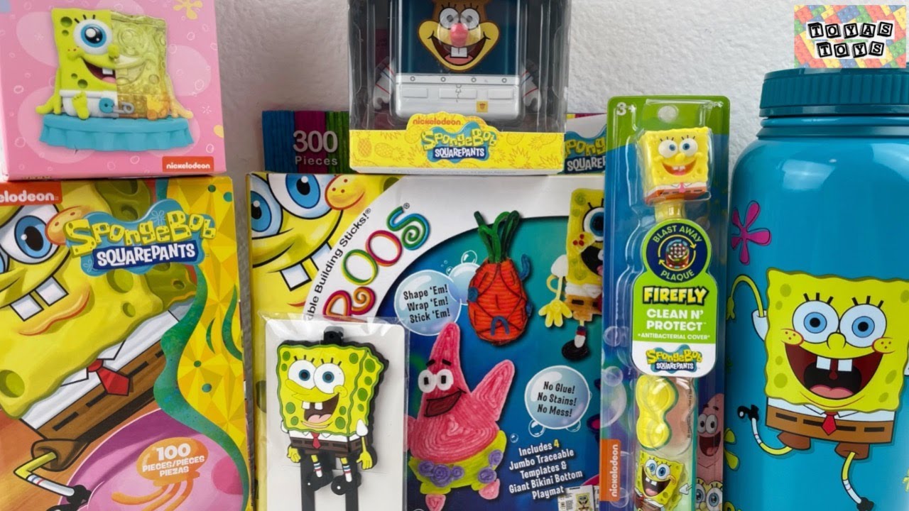 Spongebob SquarePants Collection Opening Review l Spongebob Sandy Cheeks Vinyl Collectables ASMR
