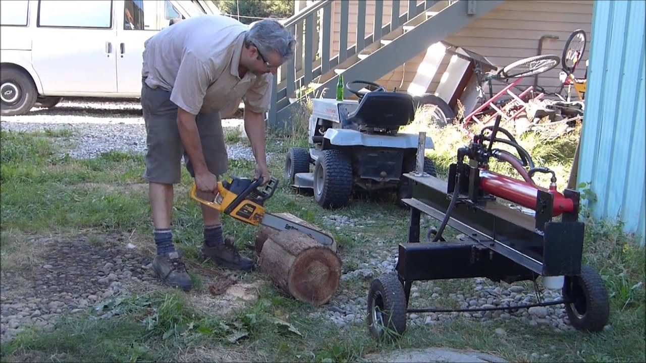 Home Built 5HP Hydraulic Log Splitter