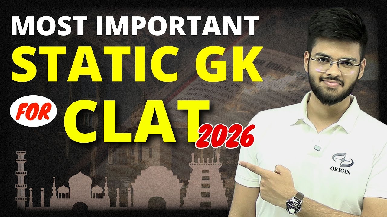 Important Static GK for CLAT 2026 | CLAT 2026 Preparation | Abhyuday Pandey