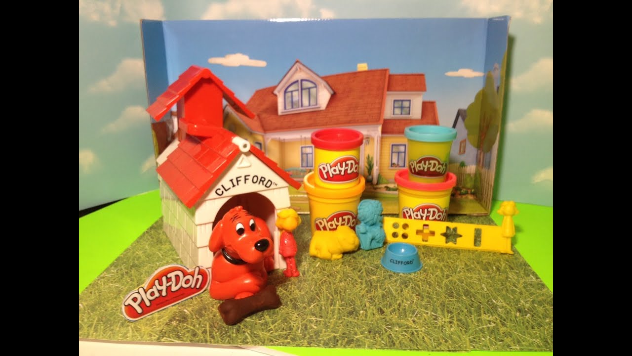 PLAY-DOH Clifford Playset Clifford the Big Red Dog Tutorial
