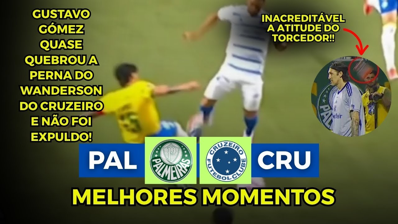 ENTRADA CRIMINOSA DE GUSTAVO GÓMEZ | VAR CAUSA REVOLTA e CONFUSÃO! Palmeiras x Cruzeiro