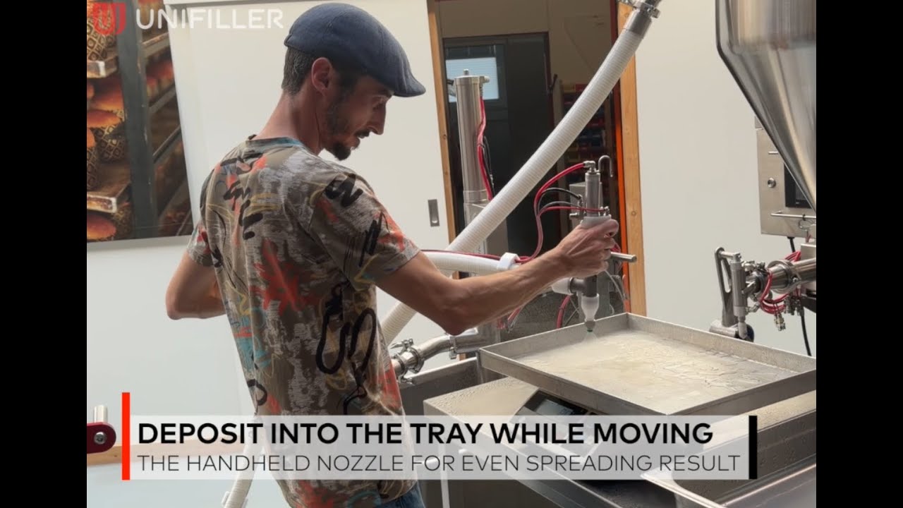 Use the Unifiller iFill as Syrup Sprayer - weight accurate spraying directly from the bowl or bucket