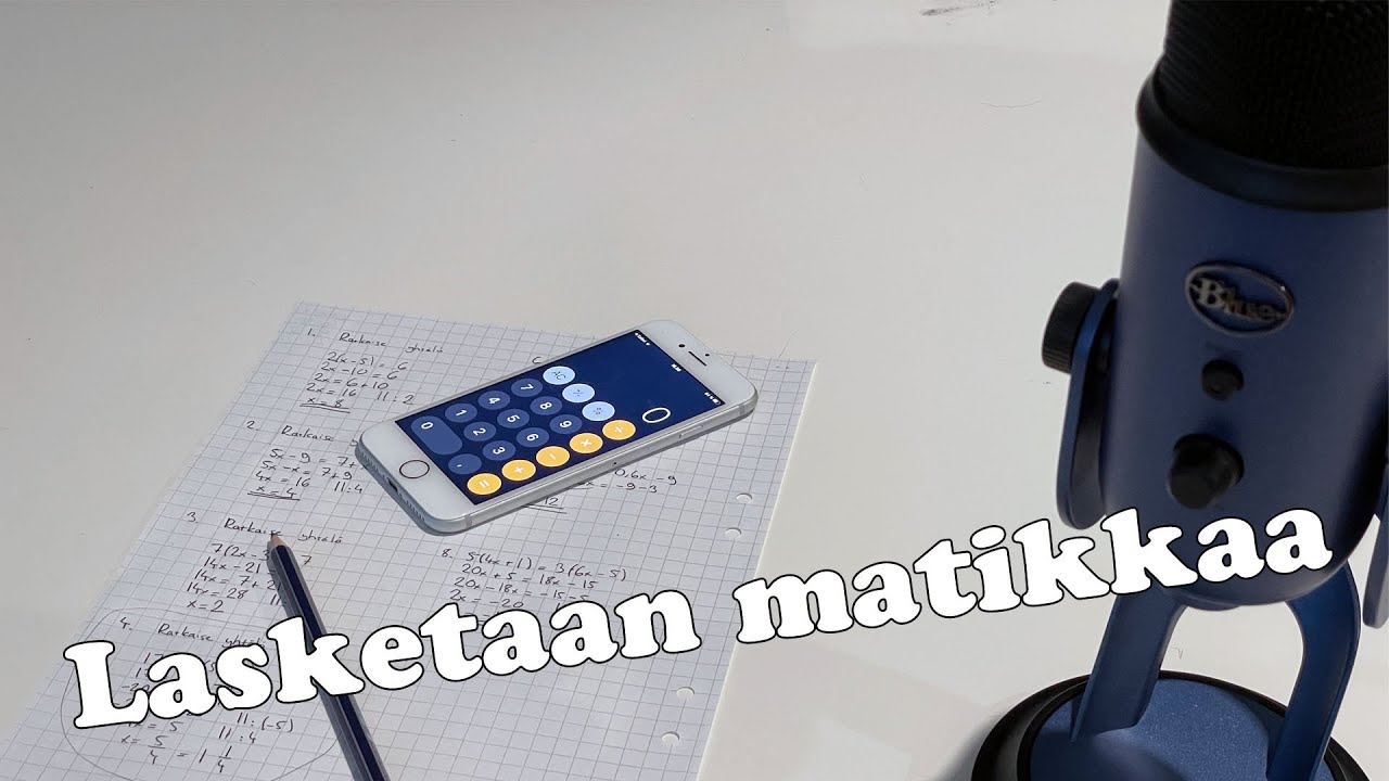 ASMR Suomi - Lasketaan matikkaa ♾➕➗