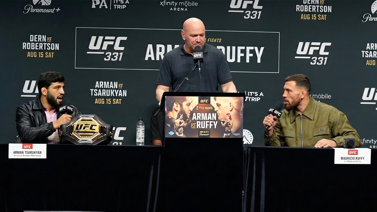 Arman Tsarukyan vs Mauricio Ruffy &mdash; HEATED Face Off! | UFC 331