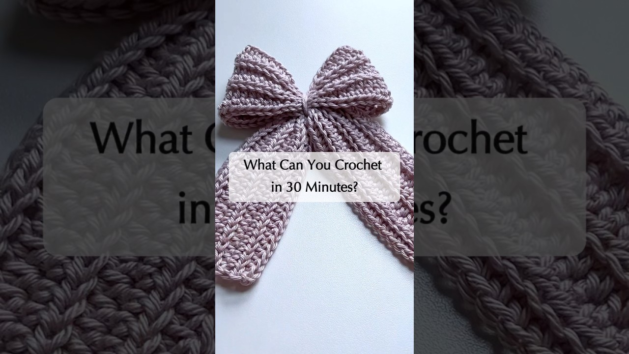 Easy Crochet Ribbon Bow | Hair Accessory, Decoration & More