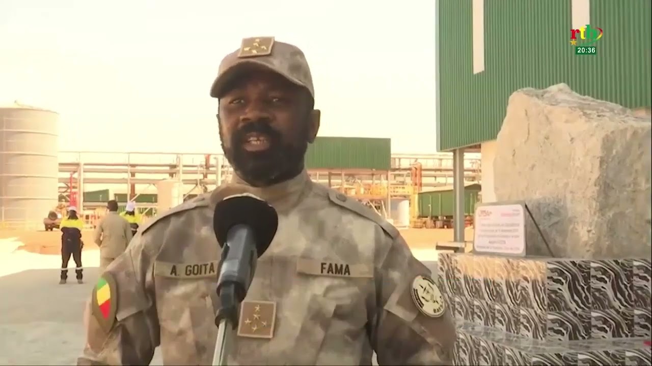 Le chef d’État du Mali, le général Assimi Goïta, inaugure la mine de lithium de Goulamina.