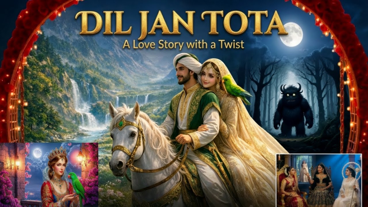 Urdu Fairy Tale for Kids | Dil Jan Tota | Magical Story in Urdu | Ahmad Zara Magic