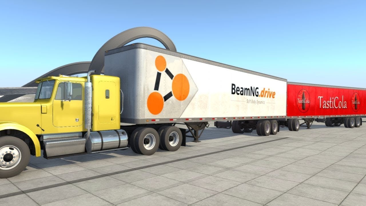 BeamNG Drive - Road Train Suspension Test
