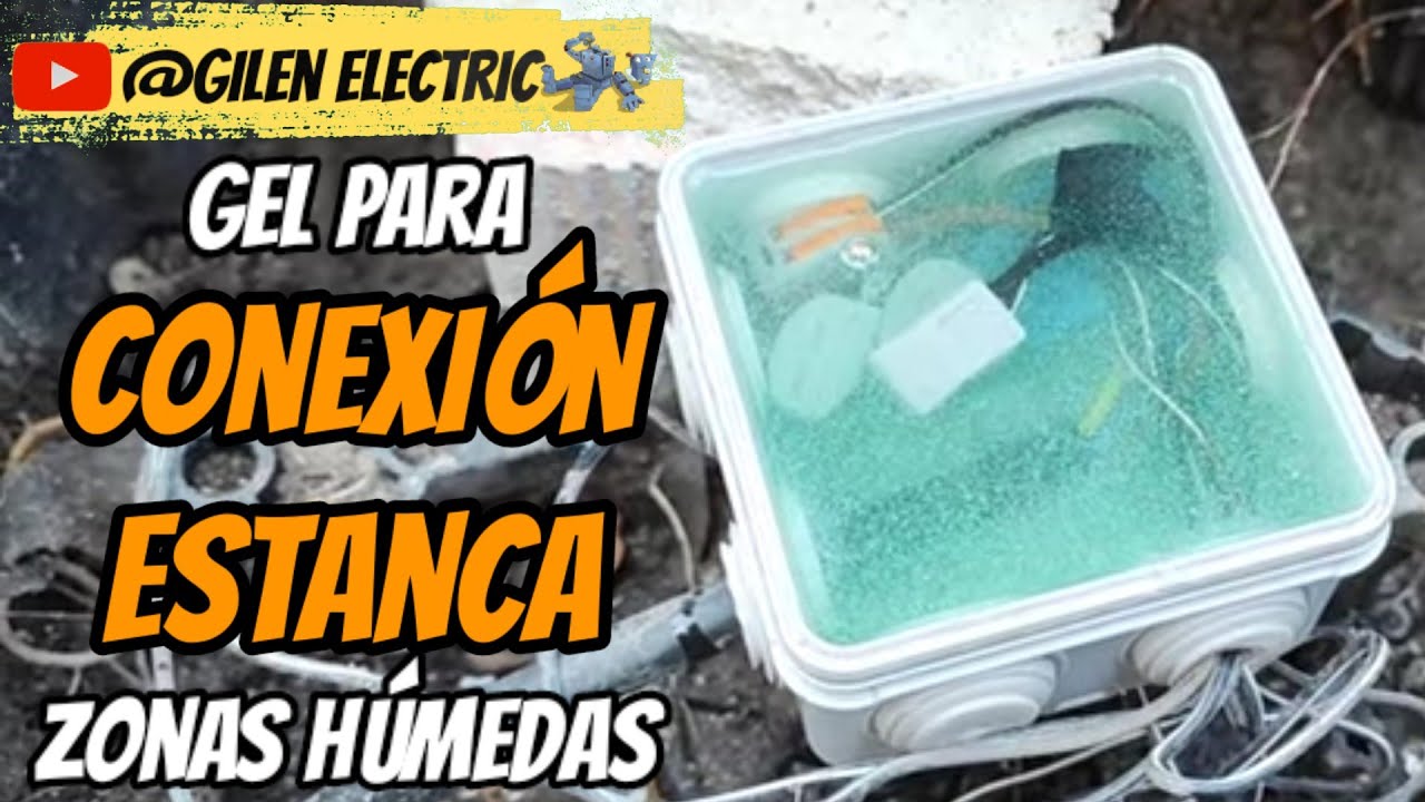 Gel para conexión eléctrica estanca. Zonas húmedas. Sumergible