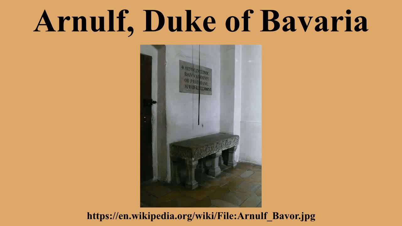 Arnulf, Duke of Bavaria