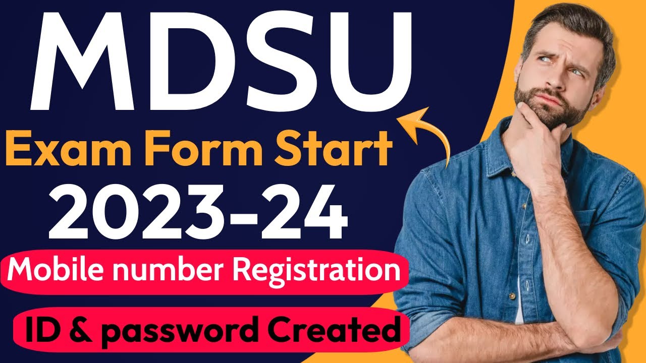 MDSU exam form start 2024 | Mobile number kaise registration kare | mdsu online exam form 2024
