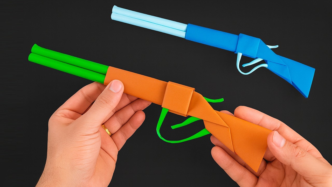 How to Make a Paper Shotgun | Step-by-Step Origami Tutorial