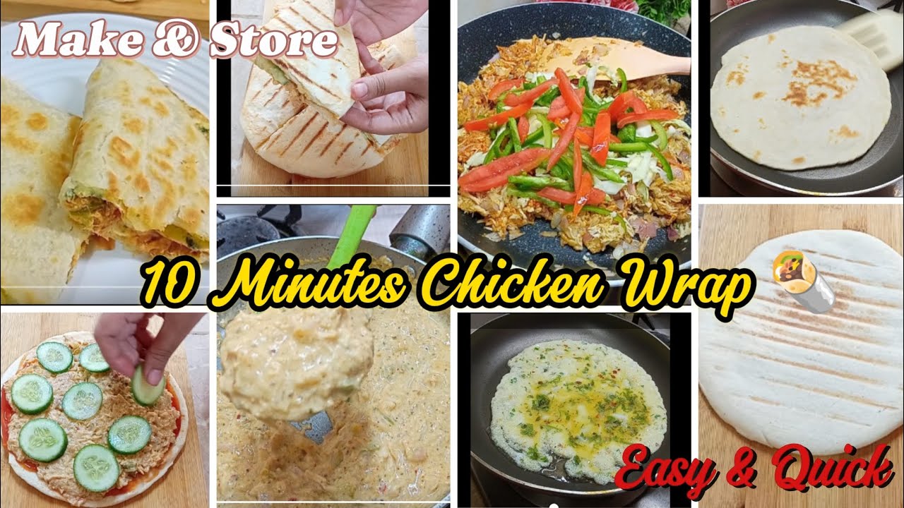 Easy And Delicious 2 Ways Chicken Wraps|Quick Lunch And Dinner Recipe|Chicken Recipes 