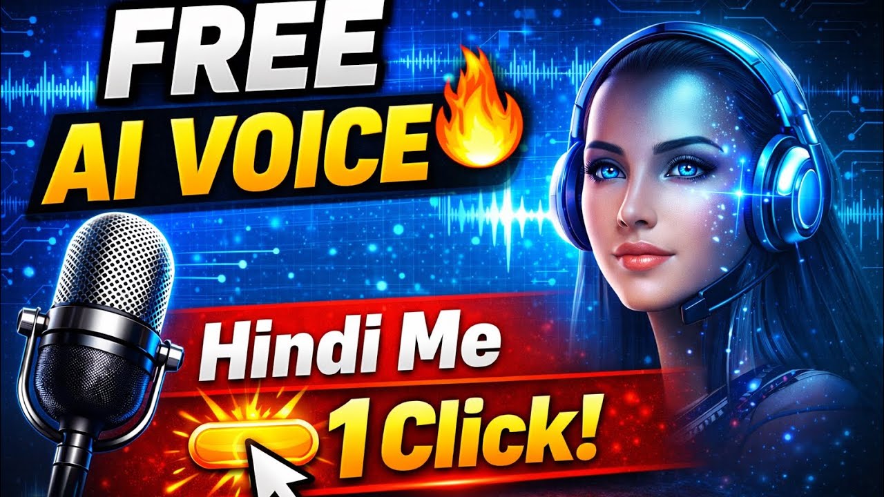 AI Voice Generator Hindi Free Me Real Human Jaisi Awaaz Kaise Banaye?