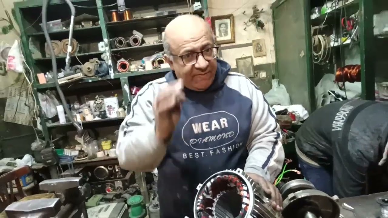 موتور 4 حصان و شرح على تقفيل الأطراف و عكس إتجاه الدوران