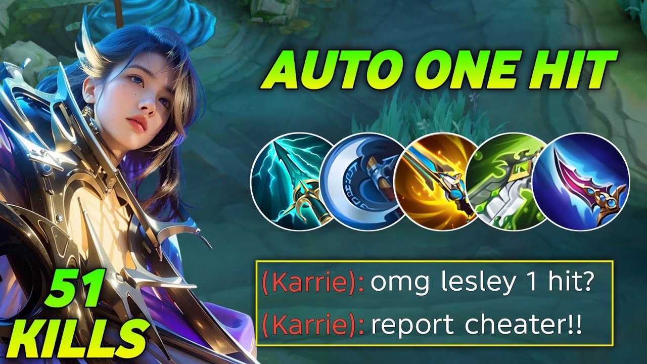 51 УБИЙСТВО🔥 В 3 ИГРАХ НОВАЯ СБОРКА С 1 УДАРОМ ДЛЯ ЗОЛОТОЙ ЛЕЙН ЛЕСЛИ 🥵 Mobile Legends