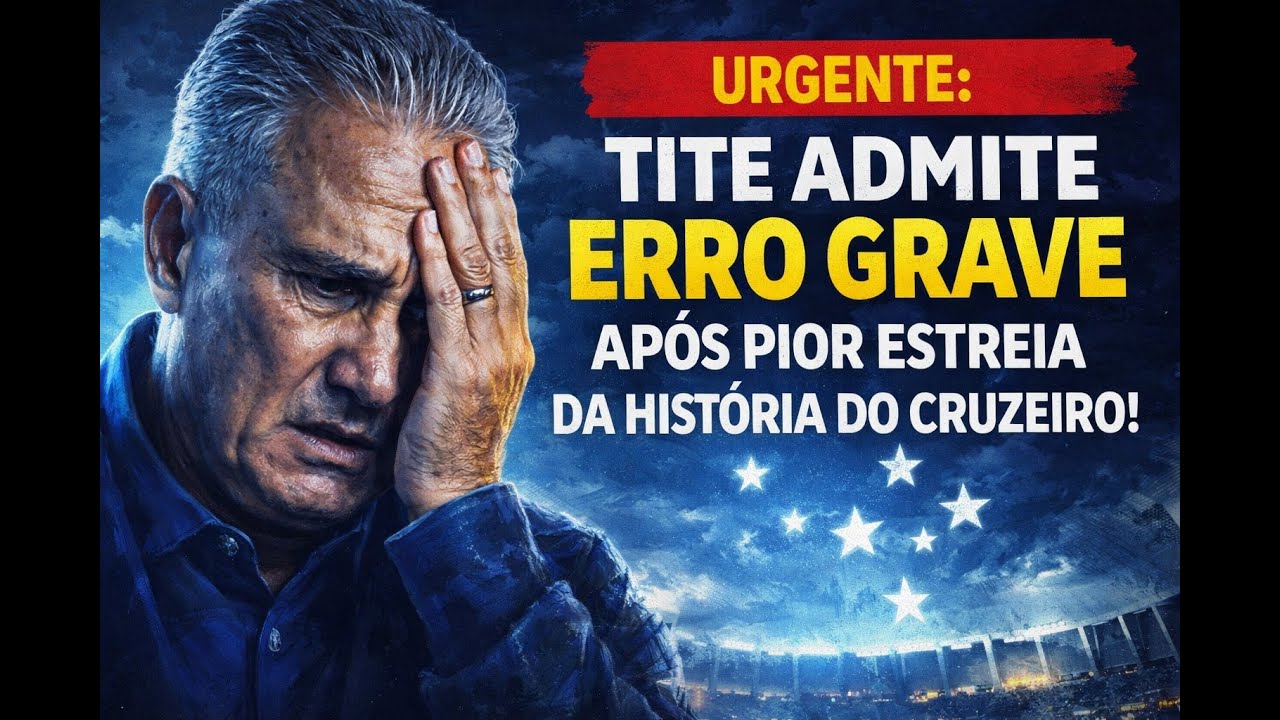 URGENTE: TITE ADMITE ERRO GRAVE APÓS PIOR ESTREIA DA HISTÓRIA DO CRUZEIRO!